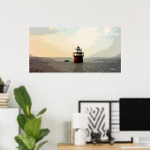 Duxbury Pier, Bug Light Poster (Thuiskantoor)