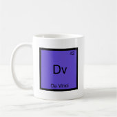Dv - Da Vinci Funny Chemistry Element Symbol T-shi Koffiemok (Links)