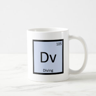 Dv - Duiksport Chemie Periodiek Systeem Koffiemok