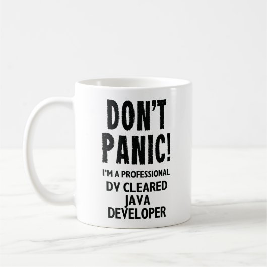DV heeft Java Developer gewist Koffiemok (Links)
