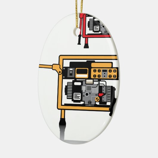 Dvectorvector draagbare generator keramisch ornament (Links)