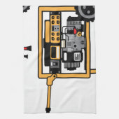 Dvectorvector draagbare generator theedoek (Verticaal)