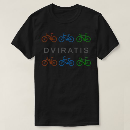 Dviratis Litouwse fiets T-shirt (Design voorkant)