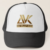DVK LOGO 2 TRUCKER HAT GOLD LOGO PET (Voorkant)