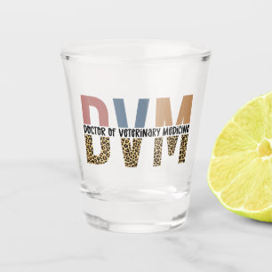 DVM Doctor in de diergeneeskunde, Leopard Print Shot Glas