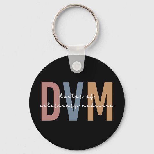 DVM Doctor in de diergeneeskunde Sleutelhanger (Voorkant)
