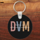 DVM Doctor in de diergeneeskunde Sleutelhanger (Voorkant)