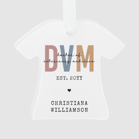 DVM personnalisé Docteur en médecine vétérinaire C (dos)