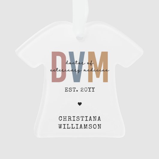 DVM personnalisé Docteur en médecine vétérinaire C (devant)