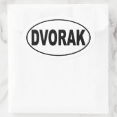 Dvorak Ovale Sticker (Tas)