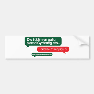 Dw i ddim yn gallu bumpersticker