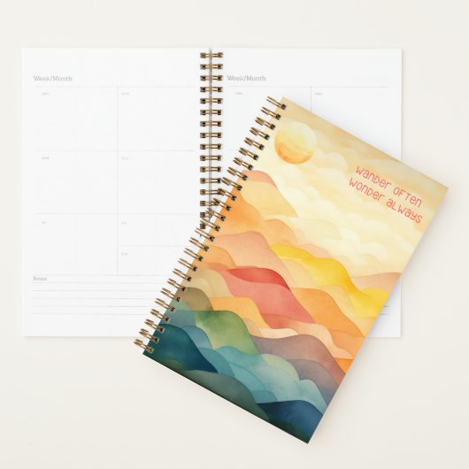 Dwaal vaak verwondering altijd Waterverf Planner (Display)