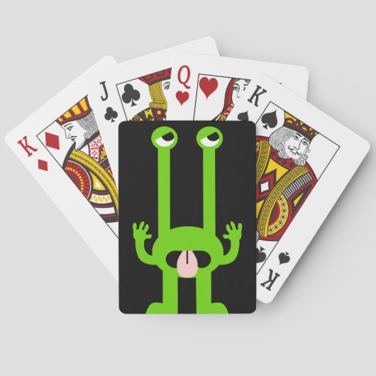 Dwaas Alien Speelkaarten (Achterkant)