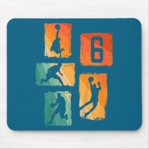Dwaas Basketbal Basketbal 6 6e Oude Speler Jaar Muismat