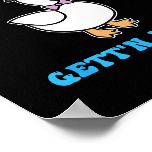 Dwaas Bruidegom Ganzen Loslopende Dwaas Ganzen Cit Poster (Hoek)