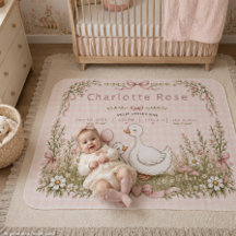 Dwaas Gans Roze Gingham Persoonlijke Babydeken