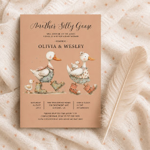 Dwaas Gansje 2e Baby Baby Shower Kaart