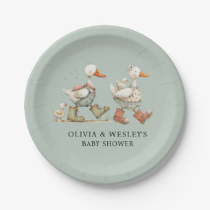Dwaas Gansje 2e Baby Baby Shower Papieren Bordje