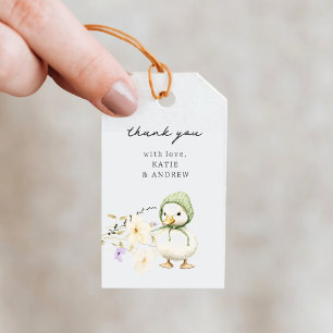 Dwaas Gansje Baby Shower Cadeaulabel