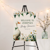 Dwaas Gansje Baby Shower Welkom Bord