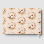 Dwaas Gansje Rustieke Herfst Baby Shower Gastenboek (Achterkant)