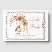Dwaas Gansje Rustieke Herfst Baby Shower Gastenboek (Voorkant)