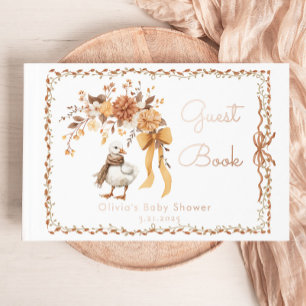 Dwaas Gansje Rustieke Herfst Baby Shower Gastenboek