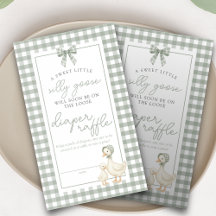 Dwaas Gansje Salie Groen Coquette Luier Raffle