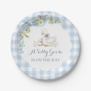 Dwaas Gansje Vintage Madeliefje Baby Shower Papieren Bordje