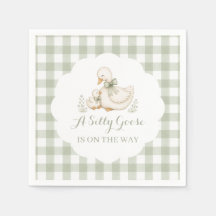 Dwaas Gansje Vintage Madeliefje Baby Shower