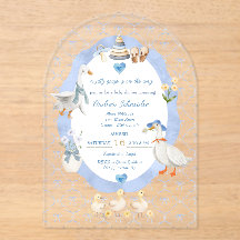 Dwaas Gansje Whimsische Strik Baby Jongens Shower