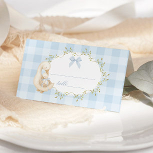 Dwaas Ganz Blauwe Strik Gingham Whimsisch