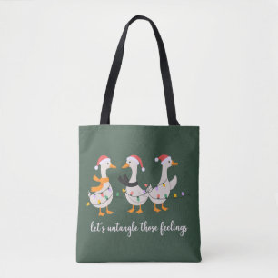 Dwaas Ganzen ABA Kerst RBT BCBA Gedragstherapeut Draagtas