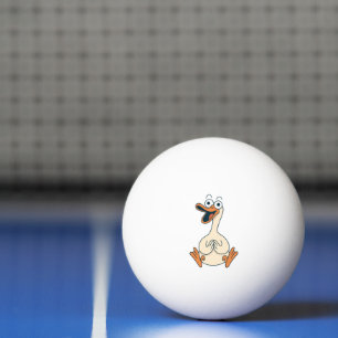 Dwaas Ganzen, Eigenaardig, Grappige Tekenfilm Gans Pingpongballen