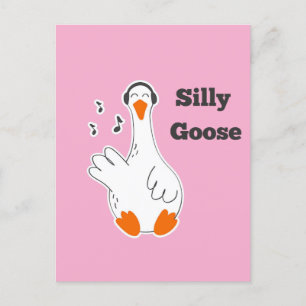 Dwaas ganzen, Grappige Gans, Gans Liefhebber Briefkaart