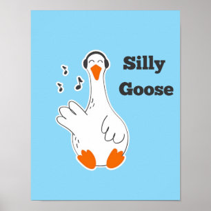 Dwaas ganzen, Grappige Gans, Gansliefhebber Poster