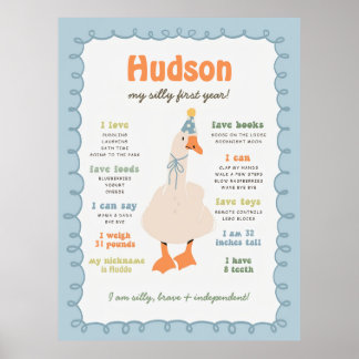 Dwaas Ganzen Mijlpalenbord, Afdrukbaar Een Dwaas Poster