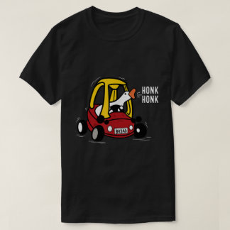 Dwaas Ganzen Rijdt Meme Toeter Toeter Ontwerp T-shirt