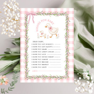 Dwaas Ganzen Roze Gingham Wensen voor Baby Advies 