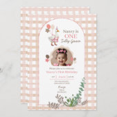 Dwaas Ganzen Verjaardag Elke Leeftijd Bruine Foto Kaart (Voorkant / Achterkant)