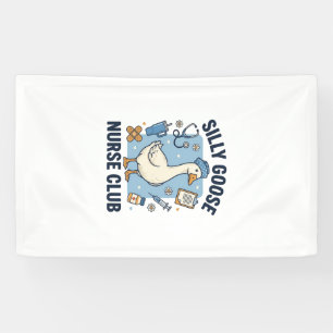 Dwaas Ganzen Verpleegstersclub Grappige Verpleegst Spandoek