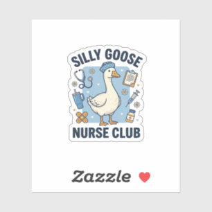 Dwaas Ganzen Verpleegstersclub Grappige Verpleegst Sticker