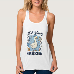 Dwaas Ganzen Verpleegstersclub Grappige Verpleegst Tanktop