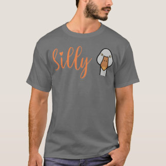 Dwaas Ganzenhoofd Grappig Dier Excentrieke Vogel b T-shirt