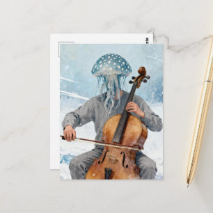 Dwaas Gevlekte Kwal die Muziek Maakt Briefkaart