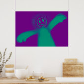 DWAAS KNUFFELAAR POSTER (Keuken)