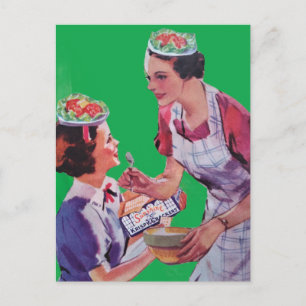 Dwaas Salade Hoeden collage Briefkaart
