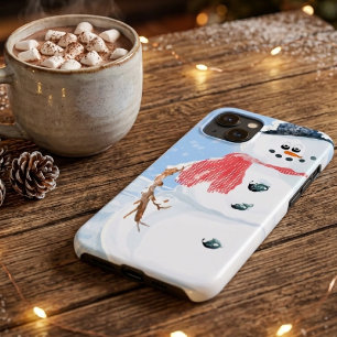 Dwaas Sneeuwmannetje iPhone 13 Hoesje
