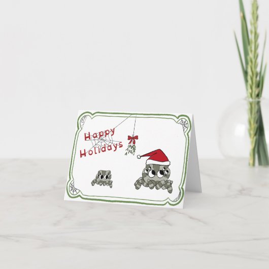 Dwaas Spin Kerstdag Kaart (Voorkant)