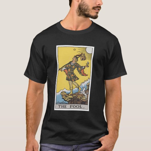 Dwaas Tarot Kaart 0 T-shirt (Voorkant)